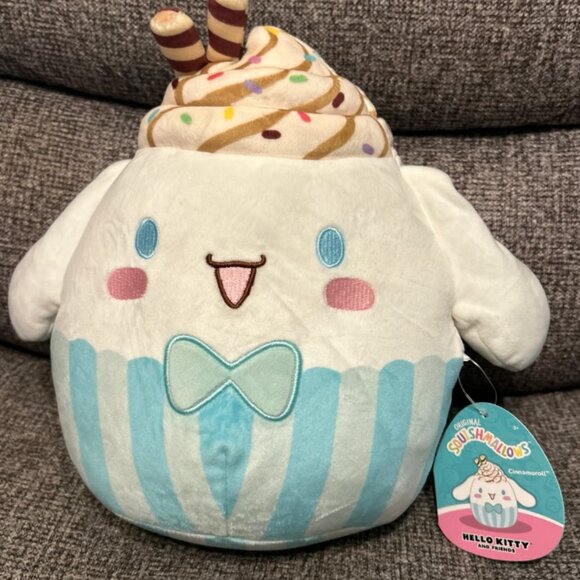 Squishmallows Hello Kitty and Friends 12” Cinnamoroll Ice Cream Sundae NWT - Picture 1 of 1